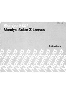 Mamiya RZ 67 - System manual. Camera Instructions.
